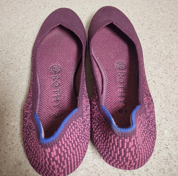 Rothys Purple Flats size 6.5 - Picture 5 of 8
